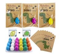 Generico Hatching Egg Toy, 24 Pack Grow Dinosaur Toys, In Water Crack With Assorted Color, Valentines Day Toy Party Favors For Over 3 Years Old