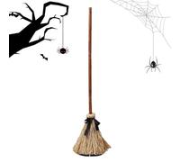 Generico Haunted Dancing Broom - Halloween Tall Floating Witch's Broom | Dancing Brooms with Spooky Sounds - Animated Witch’s Decoration - fluttuanti infestati per la Festa di Halloween Interno
