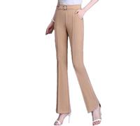 Generico Havalix Women's Pants, Perfect Drape High Rise Pull-On Stretch Pants Breathable Women's Modern Stretch Pant (Khaki,L)