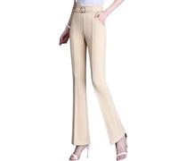 Generico Havalix Women's Pants, Perfect Drape High Rise Pull-On Stretch Pants Breathable Women's Modern Stretch Pant (Apricot,XXL)