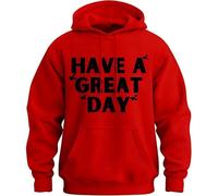 Generico Have a Great Day Middle Finger Hoodie, Middle Finger Hoodie, 2025 Halloween Skeleton Middles Fingers on Sleeve Hoodies (R,XL)