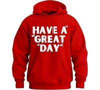 Generico Have a Great Day Middle Finger Hoodie, Middle Finger Hoodie, 2025 Halloween Skeleton Middles Fingers on Sleeve Hoodies (P,S)
