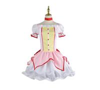 Generico HBQC - Anime ragazza magica piccola strega Cosplay set di costume uniforme rosa set di parrucca piccola strega uniforme set completo festa di carnevale di Halloween (rosa, S)