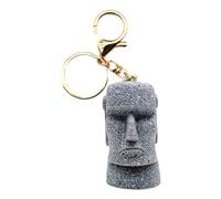 Generico Head Keychain - Mini Stone Statue Design, Creative Pendant | Decorative Bag Charm For Backpack, Mobile Phone, Key Holder Accessory For Travel, Daily Use, Gift For Men, Women