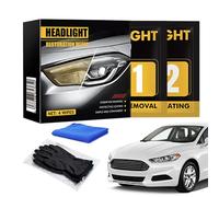 Generico Headlight Restoration Kit, Headlight Wipes Protective Coating Oxidation Removal, Anti-Static Coating, 8 Inches Cleaning Pad with Shine Restorer, Microfiber Wipes with Protective Layer
