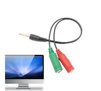 Genérico Headphone Splitter - Audio Splitter | 3,5 mm Splitter | 2 Female To 1 Male Headphone Splitter, Headphone & Splitter, Phone Tablet Laptop Headphone Splitter, Audio e Splitter - Phone Splitter