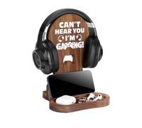 Generico Headphone Stand - Wooden Headset Holder | Storage Base Pen Holder