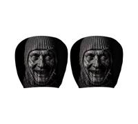 Generico Headrest Covers For Car - Breathable Washable Fabric Protectors | Car Headrest Covers | 2-Piece Spooky Horror Washable Protectors | Car Head Rest Cover Protector | For RV Truck Sedan Commutin
