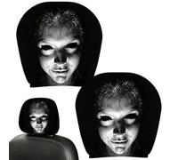 Generico Headrest Covers For Car Ghost Face Full Coverage Protector