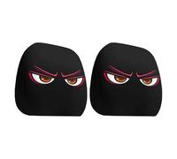 Generico Headrest Covers - Polyester, 11.02 Inches, 2 Pieces Dust Cover With Big Eyes Design | Breathable Elastic Protector, Funny Automotive Decor For SUV, Truck, And Vehicle Interior Decoration Use