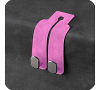 Generico Headrest Hooks for Car, Twin Hook Leather Car Headrest Hangers, 2/4 PCS Universal Leather & Zinc Alloy Hook for Handbags, Purses, And Bags - Durable Back Seat Organizer (I,2 pcs)