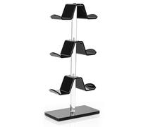 Genérico Headset-Halter, Controller-Halter - 3-stufiges Acryl-Gamecontroller- und Headset-Aufbewahrungsregal - Rotierender - für den Schreibtisch, stabiler Kopfhörer-Aufhänger, Raumzubehör