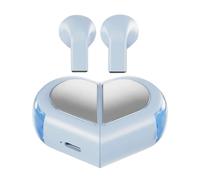 Generico Heart Shape Earbuds - ABS, Wireless Earphones, High Fidelity Earbuds | Clear Voice Calls Mini Design, Sports Earbud For Workout, Airplane, Meetings, Driving, Jogging, Active Use