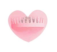 Generico Heart Shape Reusable Catcher, Shower Hair Catcher Wall | Suction Cup Bathtub Catching Trap,for Girls Wife Girlfriend Bathroom Shower Home Indoor Hotel Sink Salon