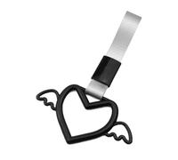 Generico Heart Shaped Car Handle Straps - 2 Pack Decorative Vehicle Hand Grip, Stylish Interior Exterior Ornament, Love Design Accessory for Girls Women | Auto Cabin Mirror Hanging Decoration