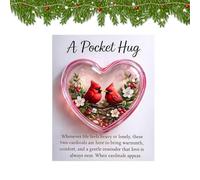 Generico Heart-Shaped Pocket Charm - 2D Acrylic Natural Portable, Heart-Shaped Decor for Kids, Cute Mini Ornament, Charm Accessory with Lightweight Design, Gift Set for Birthday, Holiday, and Party