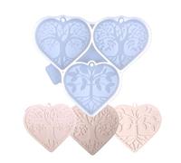 Generico Heart Tree Casting Resin Mould - Non-Stick Heart Mould for Epoxy Resin, Clay Polymer, Cute Casting Moulds, Food-Grade Molds for Kitchen, Doors, Walls Silicone Moulds for Living Room, Bedroom