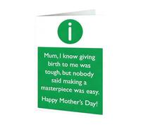 Generico Heartfelt Mothers Day Card, Cute Mom Greeting Postcard, Fun Blessings Message for Special Occasions, Premium Cardstock Vibrant Print Design, All Occasion Greeting Cards, Celebration Card