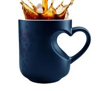 Generico Heat Activated Color Changing-Mug, 325ml Ceramic Heart Handle-Mug