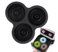 Generico Heat Resistant Pan - Donut Baking Mold for Snack | Food Grade Silicone with Non Stick, Easy Release Tray, Kitchen Cake Cookie Cooking, Breakfast Prep, Party Holiday, Birthday Bakers