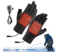 Generico Heated Gloves, Electric Warming Mittens, USB-Powered Design, Insulated Thermal Lining, Adjustable Heat Settings, Unisex Fit, Ideal for Skiing, Snowboarding, Hiking, Cycling, Driving