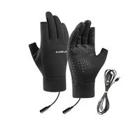 Generico Heated Gloves - Heated Motorcycle Gloves | Electric Glovess Heatedd, Windproof Heatedd Glove, USB Heating Ski Snowboarding Mitten For Sports Outdoor Hiking Cycling Biking Driving Daily Work