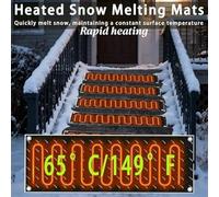 Generico Heated Snow Melting Mats, Non Slip Heavy-Duty PVC Outdoor Ice Melt Mat, Winter Stairs Walkway Mat with Power Cord for Entrances Doorways,Walkways,Driveway