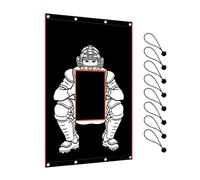 Generico Heavy Duty Backdrop, Weather Resistant Batting Cage Net, 12ft Black Softball Cage Screen with Reinforced Stitching, Quality Polyester Mesh Net, Proof Design Style, Training Nets for Backyard