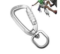 Generico Heavy Duty Carabiner, Safety Locking Clip, Reliable with Swivel Feature, Durable Alloy Tension Buckle, Outdoor Hardware with Compact Style, Hanging Hook for Backpacking And Hiking