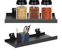 Generico Heavy Duty Shelves, Large Load Bearing Flat Metal Display, Slat Board Panels, Strong Accessories for Shoe Store, Boutique, Kitchen, Bedroom, Garage, Game Room, Retail, 10 X 4.3 Inches