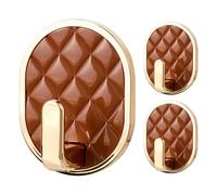 Generico Heavy Duty Sticky Hooks - 3.15 Inch Waterproof Adhesive Hanger | No Damage Wall Hooks, Drill-Free Mounting Solution for Towel, Coat, Key, Shower, Bathroom, and Apartment Use