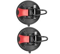 Generico Heavy Duty Suction Cup Hooks, 2X Large Vacuum Suction Cup Hooks with Metal Hook | Securing Hook Tie Down for Glass Window, Shower Wall, Car Awning Boat Camping Car Door