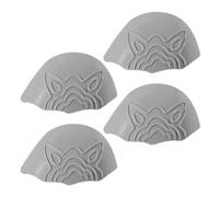 Generico Heel Cushion Inserts - Soft Shoe Fillers | 6x5x2cm 2 Pairs PU Pack with Secure Grip, Family Comfort Pads Black Beige Grey for Mom Dad Wife Husband Friend Girlfriend Adult Foot Support