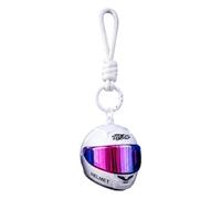 Generico Helmet Keychain - Mini Helmet Keyring | Movable Vibrant Ornament | Portable Bag Charm, Motorcycle Helmet Keychain Charm for Teens Adults Boys Cycling Enthusiast Boyfriend Road Trips