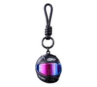 Generico Helmet Keychain - Mini Helmet Keyring | Movable Vibrant Ornament | Portable Bag Charm, Motorcycle Helmet Keychain Charm for Teens Adults Boys Cycling Enthusiast Boyfriend Road Trips
