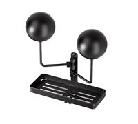 Generico Helmet Wall Mount Rack - Jacket Hook XL | Heavy-Duty Steel Motorcycle Helmet Holder with Integrated Gear Hook, 180-Degree Swivel Design, Round Ball Support Full-Face Helmets And Jackets