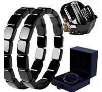 Generico Hematite Bracelet Men, Hemys Hematite Bracelet for Men, 2026 Upgrade, Be Focused, Strong, Restore Confidence & Edge, Gifts for Dad, Husband, Boyfriend (2pcs)