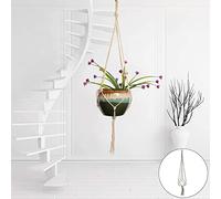 Generico Herramientas de jardín Vintage macramé colgante cuerda anudada PL