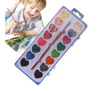 Generico Herzförmiges Aquarellfarben-Set - Aquarellfarben-Palette, Kunst-Aquarell-Farbpalette | Mehrzweck-Malwerkzeug Für Den Täglichen Lernfortschritt, Feiertage, Geburtstage