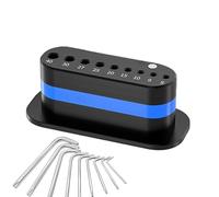 Generico Hex Wrench Holder, L-Shaped Wrench Rack, Quick-Release Precision Design, Organizer Shelf for Tool Cart, Desktop, Garage, Plumber, Carpenter, Technician, Black Blue