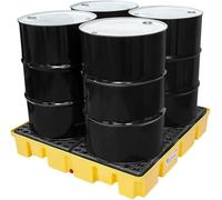 Generico High-Performance Leak-Proof Oil Spill Containment Tray - Durable 33x33x5.8 cm Industrial Plastic Platform for Safe Oil Storage, Disposal & Hazardous Waste Management
