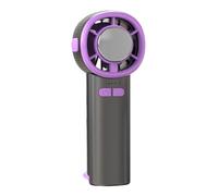 Generico High-Speed Halbleiter-Handventilator mit Display - Tragbarer 2-in-1 Kühlventilator mit Eiskühlung & Akku (3000mAh) - Leise & Aufladbar - Mini-Klimaanlage für Unterwegs, Büro & Reisen