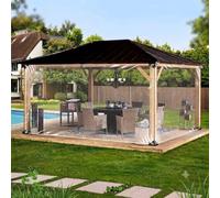Generico High Transparent See Through Tarp Curtain, all Season Clear Tarp Side Panels, Reinforced Corners Rope Hem for Greenhouse Patio Rain Cover