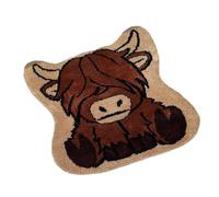 Generico Highland Cow Bath Mat -Horn Cow Bathroom Shower Mat, Cute Highland Coow Kitchen Floor Maat Soft Absorbent Non Slip Bathroom Rug Shower Bathmat For Bathrom Kitchen Farmhouse Decor