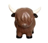 Generico Highland Cow Figurine, Resin Cow Decor, Farmhouse Table Accent