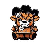 Genérico Highland Cow Glasses Holder | Cute Cattle Spectacle Stand | Wooden Eye Holder Statues For Desktop Display; Hairy Heifer Animal Figurine, Bedside Nightstand Sunglasses Rack, Office Desk Decor