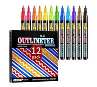 Generico Highlighter Pens - Assorted Fluorescent Markers | Chisel Tip Writing Tools with Quick Dry Ink, Study Stationery for Journaling Planner Notes, Office School Supplies for Organized Reading