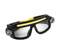 Generico Hiking Headlamp - LED Waterproof Rechargeable Head Light with Glasses Mount, Comfortable Adjustable Head Flashlight, Outdoor Hands Free Headlamp for Camping Cycling Running Work