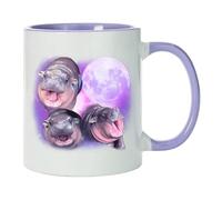 Generico Hippo Coffee Mug - Cute Hippo Pattern Milk Cup | Stylish Híppo Coffee Mug High Temperature Resistant, Pattern Ceramic Cofƒee Tea Cup, Bouncy Pig Ceramic Teacup