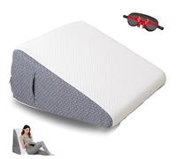 Generico Hiquo Pillow, with 100% Light Blocking Sleep Mask, 4-in-1 Versatile Pillow, Memory Foam & Removable Cover, Ergonomic Side Sleeper Pillows for Sleeping (Without Neck Pillow)